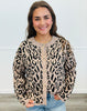 Leopard Button-up Sweater Cardigan (Reg.)