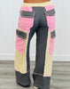 POL Candy Pink/Grey Multi Fabric Pants (Reg.)
