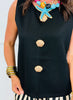 Seashell Buttons Sleeveless Blouse (Reg.) - 2 Colors