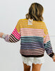 Candy Lane Striped Sweater Cardigan  (Reg.)