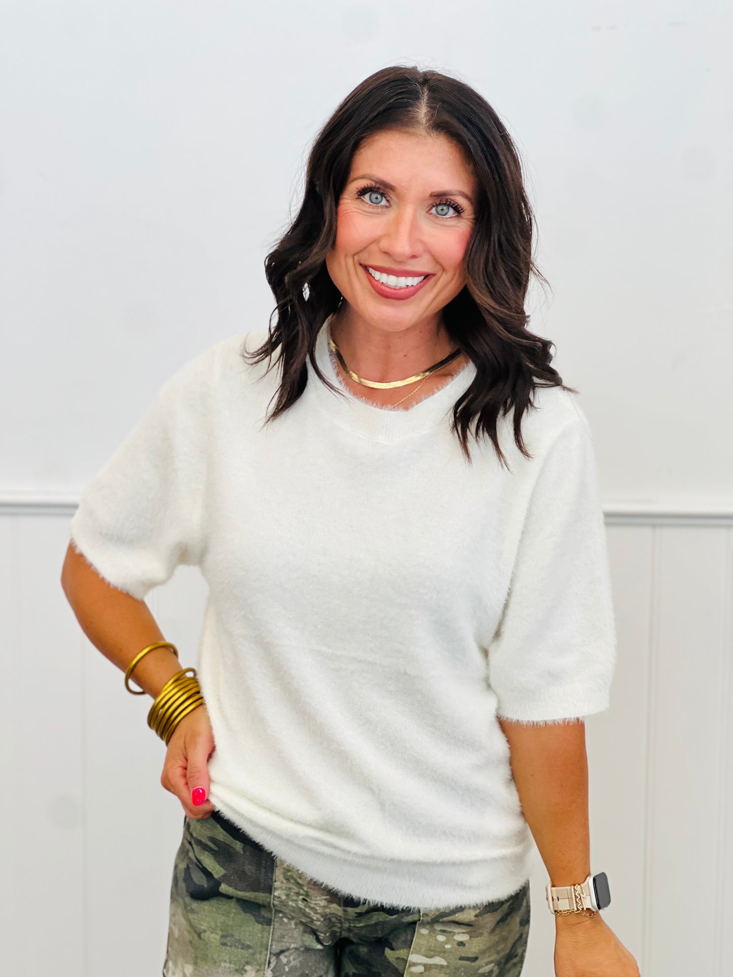 Fab Fuzzy Sweater Top (Reg & Plus)-3 Colors