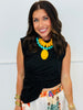 Ruched Asymmetric Hem Tank Top (Reg.)-3 Colors