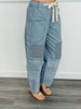 Washed Denim Striped Pants (Reg. and Plus)