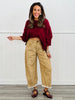 Slouchy Stretch Suede Pants (Reg.)-4 Colors