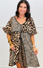 Leopard Mixed Print Mini Dress (Reg.)