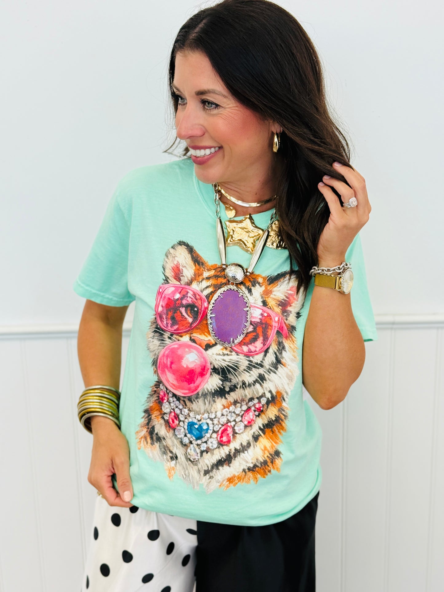 Bubble Babe Tiger Tee (Reg. and Plus)