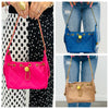 Quilted Vegan Leather Shoulder Bag (3 colors)