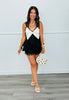 Ivory/Black Trim Lace Tank Top (Reg.)