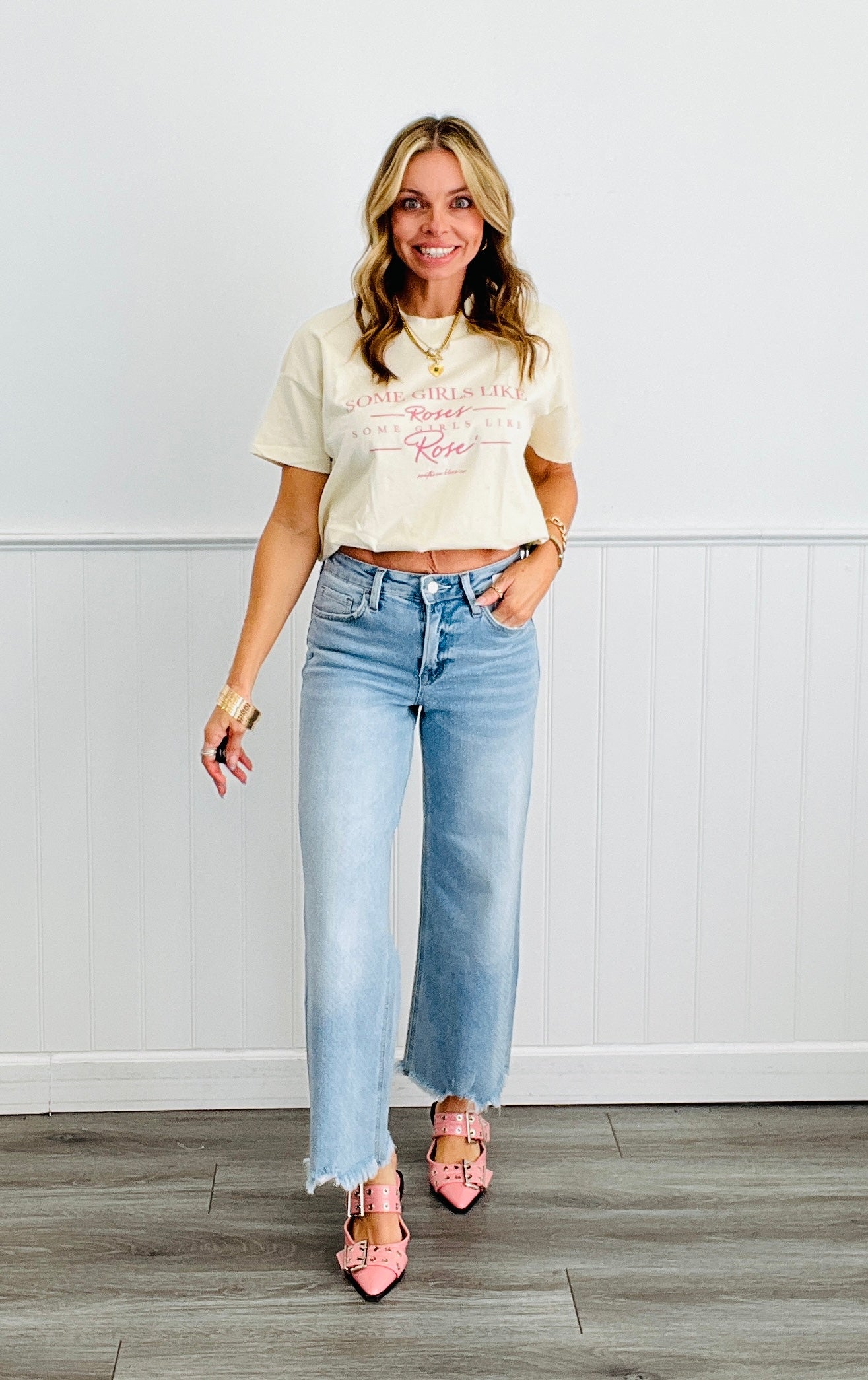 Some Girls Like Roses Graphic Tee (Reg. and Plus)