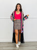 Black Crochet Fringe Cardigan (Reg & Plus)