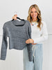 Textured Drop Shoulder Sweater Top (Reg.)-2 Colors
