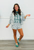 Polka Dot Zip Up Sweater Hoodie (Reg & Plus) - 2 Colors