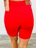 Judy Blue My Heart Is Yours Red Tummy Control Shorts (Reg. and Plus)