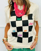 Too Rad To Be Sad Checkered Tee (Reg. and Plus)