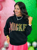Queen Of Sparkles Licensed Black 'Wicked' Logo Sweatshirt (Reg. and Plus)