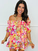 Fuchsia Multi Floral Blouse (Reg. and Plus)