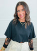 Cotton Lace Long Sleeve Bodysuit (Reg.)- 6 Colors