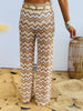 Wavy Stripes Crochet Pants (Reg.)-2 Colors