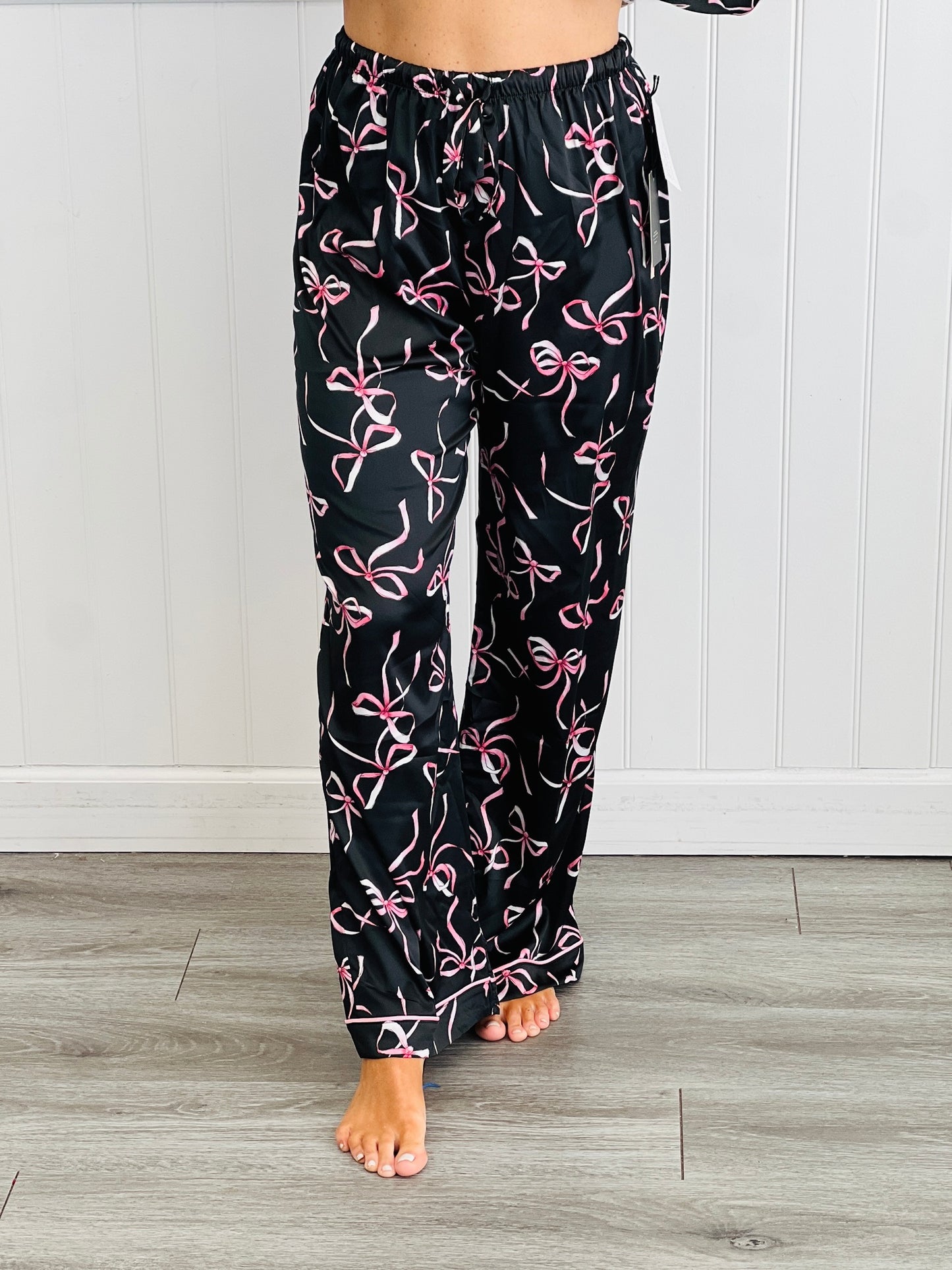Bow Printed Pajama Pants (Reg.) - 2 Colors