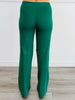 Hunter Green/Almond Stripe Top & Solid Pant Set (Reg.)