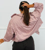 Dusty Pink/Brown Suede Polka Dot Jacket (Reg.)