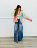 Tiered Drawstring Denim Pants (Reg and Plus)