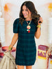 Navy Plaid Mini Skort Dress (Reg & Plus)