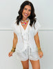 Ivory Luxe Top & Shorts Lounge Set (Reg.)