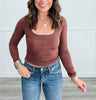 Everyday Basic Ribbed Henley Top (Reg.) - 6 Colors