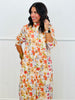 Multi Floral Midi Shirt Dress (Reg & Plus)
