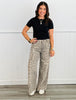 Washed Animal Print Twill Pants (Reg.)