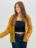 Camel Shawl Collar Western Embroidery Cardigan (Reg.)