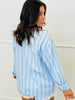Sky Pinstriped PJ Top/Short Set (Reg.)