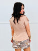 Draped Peplum Blouse (Reg & Plus) - 2 Colors