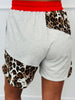 Heather Grey Multi Colorblock Top & Shorts Set (Reg. and Plus)