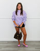 Lavender Proverbs 31:25 Applique Sweatshirt (Reg.)