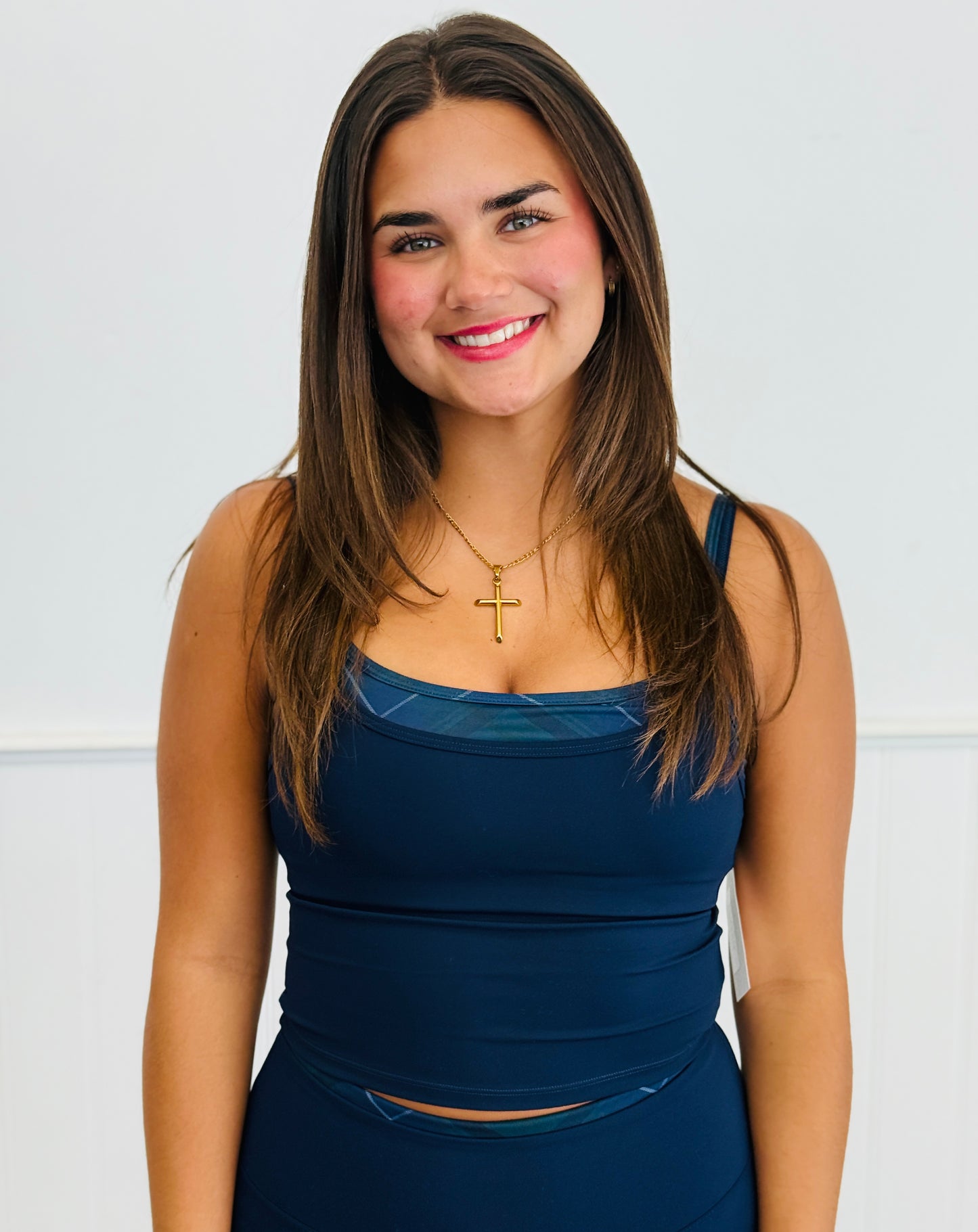 Navy Double Layered Tank Top (Reg.)