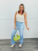 Dear Scarlett Light Denim Illusion Straight Leg Pants (Reg. and Plus)