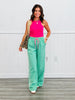 Striped Lace Trim Boxer Pants (Reg.)-2 Colors