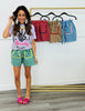 Stripe Contrast Pocket Shorts (Reg. and Plus) - 4 Colors