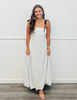 Ivory Stripe Floating Maxi Dress (Reg)