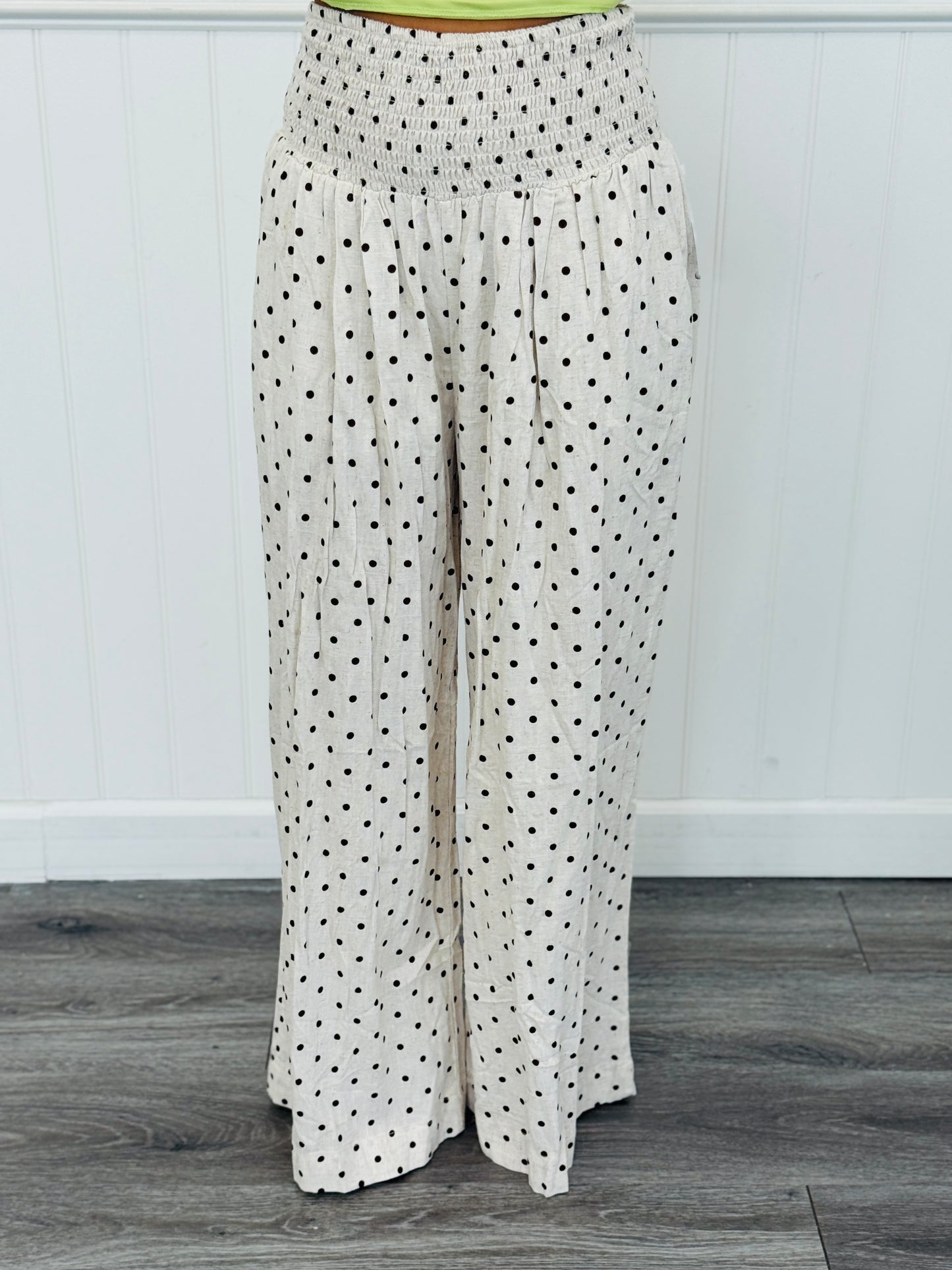 Polka Dot Wide Leg Pants (Reg.) - 3 Colors