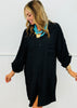 Button Down Shirt Dress (Reg. and Plus) - 2 Colors