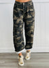 Camo Barrel Wide Leg Pants (Reg. and Plus)