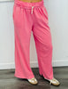 Taffy Pink Fold Over Sweat Pants (Reg.)