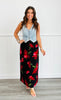 Floral Elegance Midi Skirt (Reg)