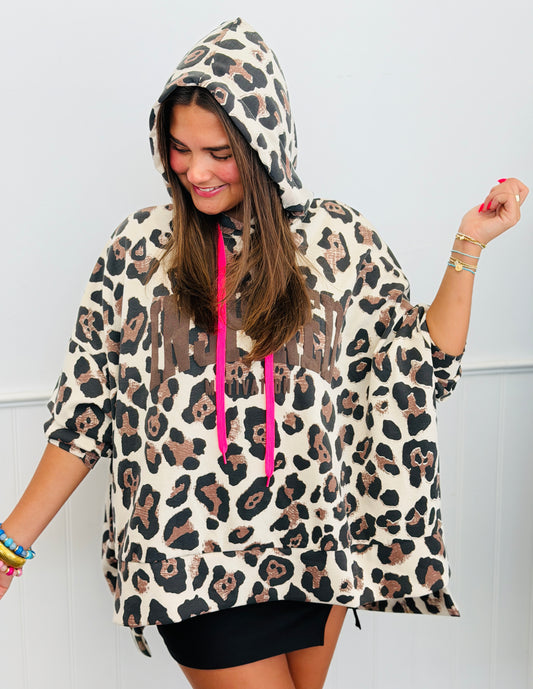 Inspired Leopard Hooded Top (One Size)