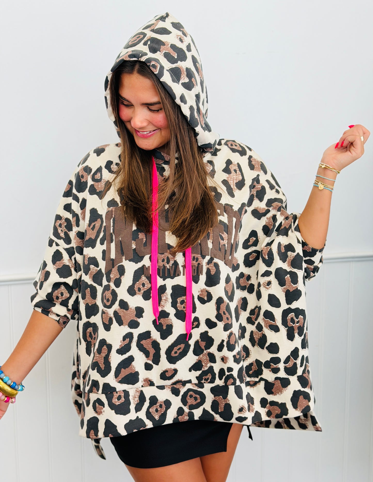 Inspired Leopard Hooded Top (One Size)