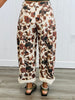 Brown Cow Print Wide Leg Pants (Reg.)