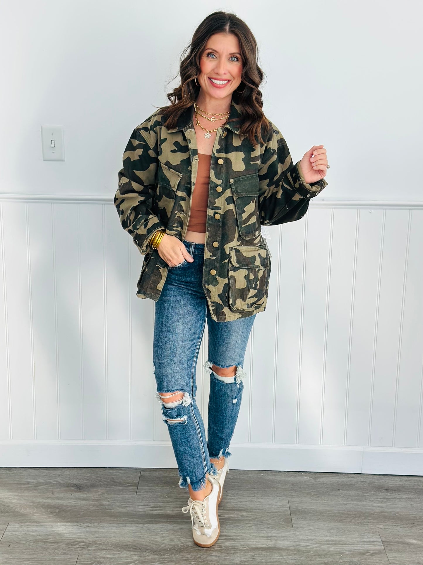 Camo Denim Jacket (Reg.)